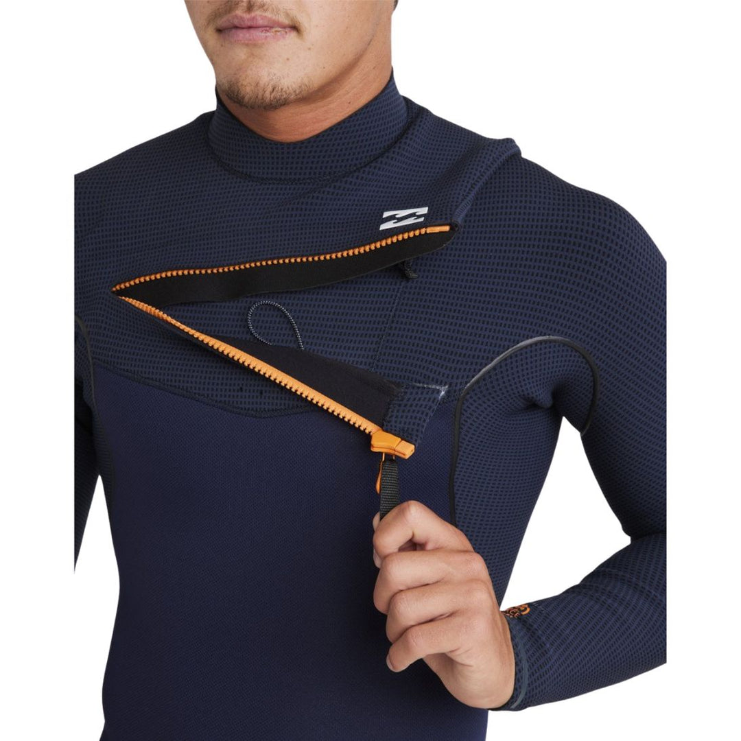 Billabong Mens Furnace Natural 3/2mm Neoprene Free Chest Zip Wetsuit