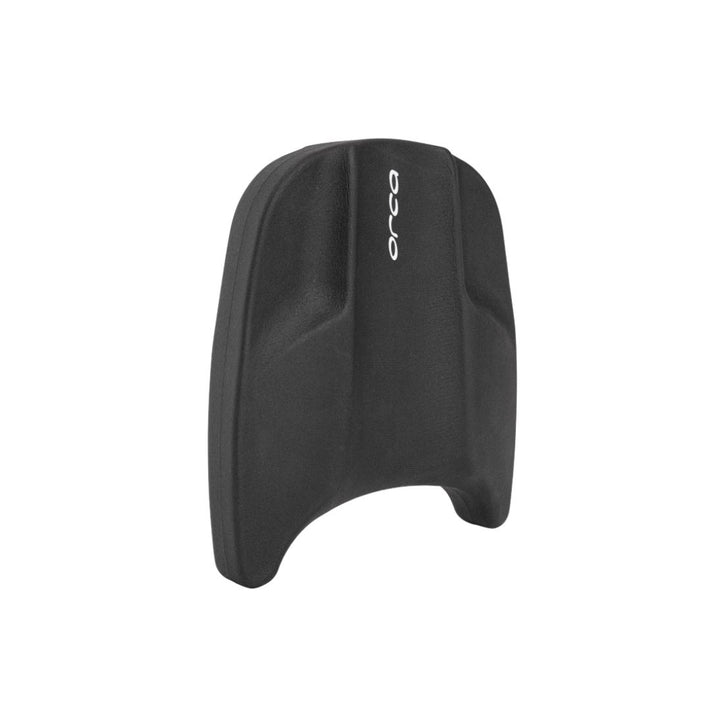 Black swim fin with 'Orca' branding on a white background