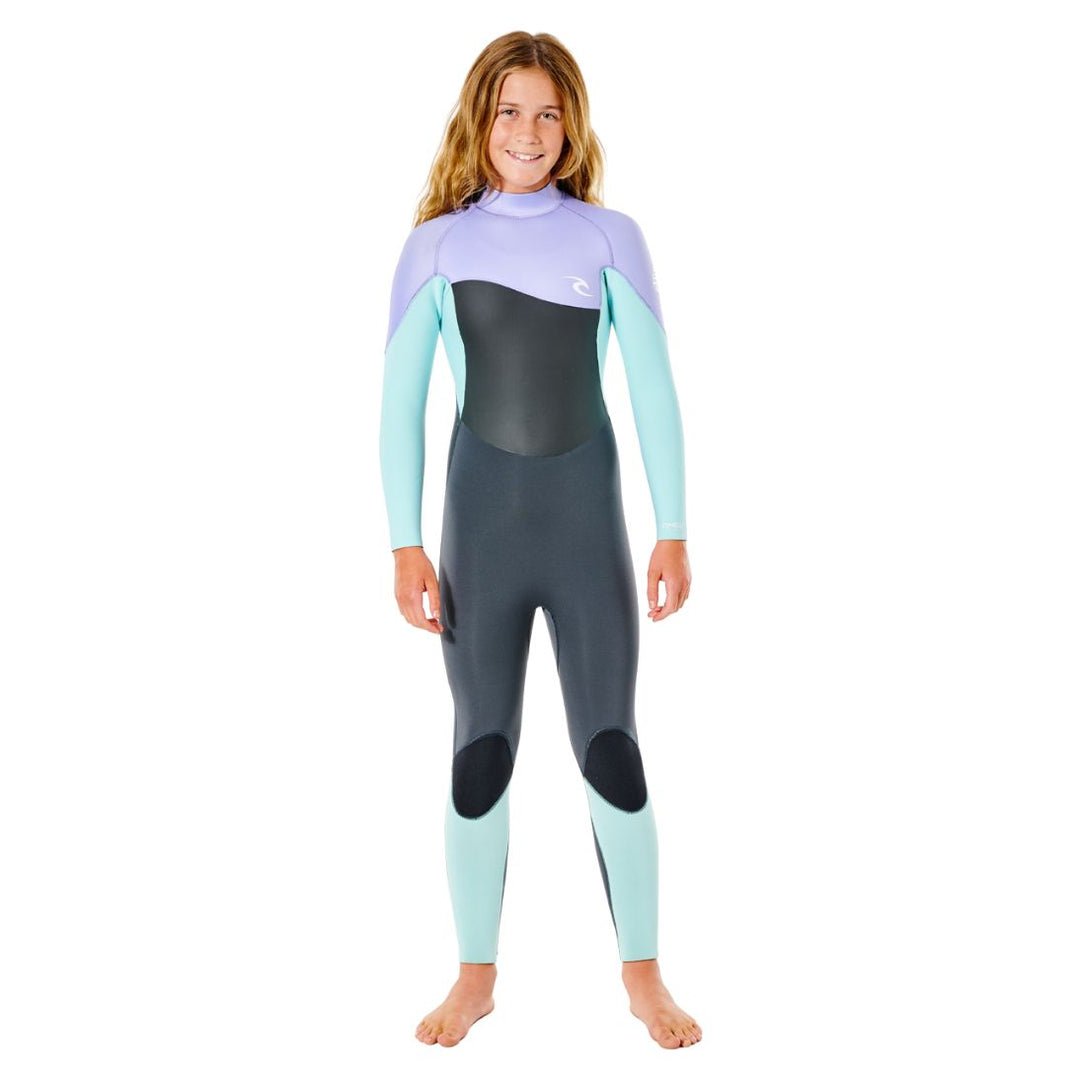 Studio Photo of Rip Curl Girls Omega 5/3 Backzip Kids Wetsuit Purple