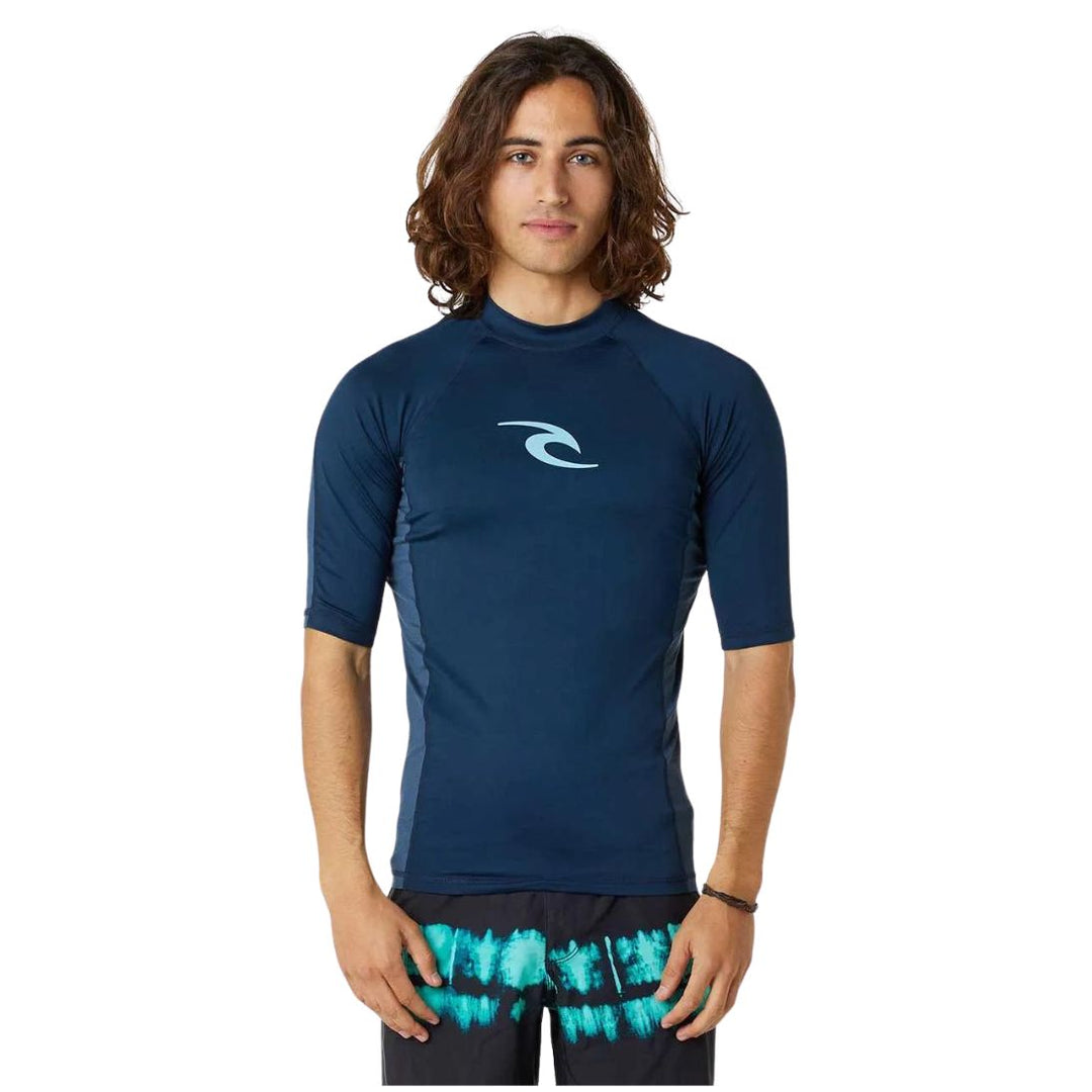 Studio Photo of Rip Curl Mens Waves Short Sleeved Rash Vest