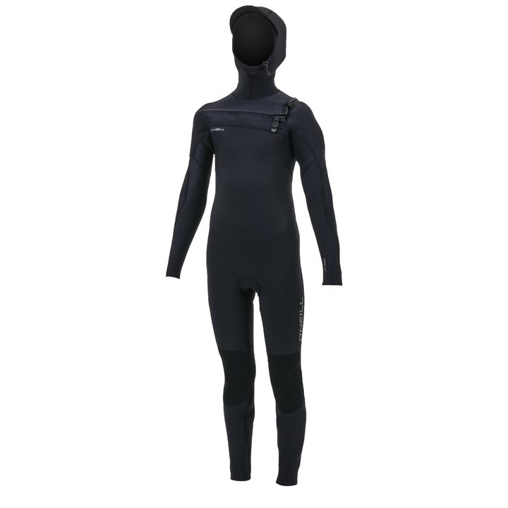 O'Neill Hyperfreak 5/4+ Kids Hooded Wetsuit - Chest Zip