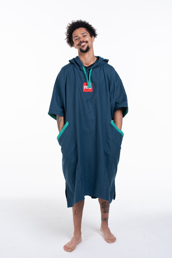 Rotes Original schnell trocknendes Poncho-Handtuch