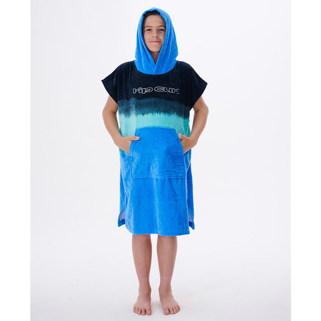 Rip Curl bedrucktes Poncho-Handtuch mit Kapuze für Kinder