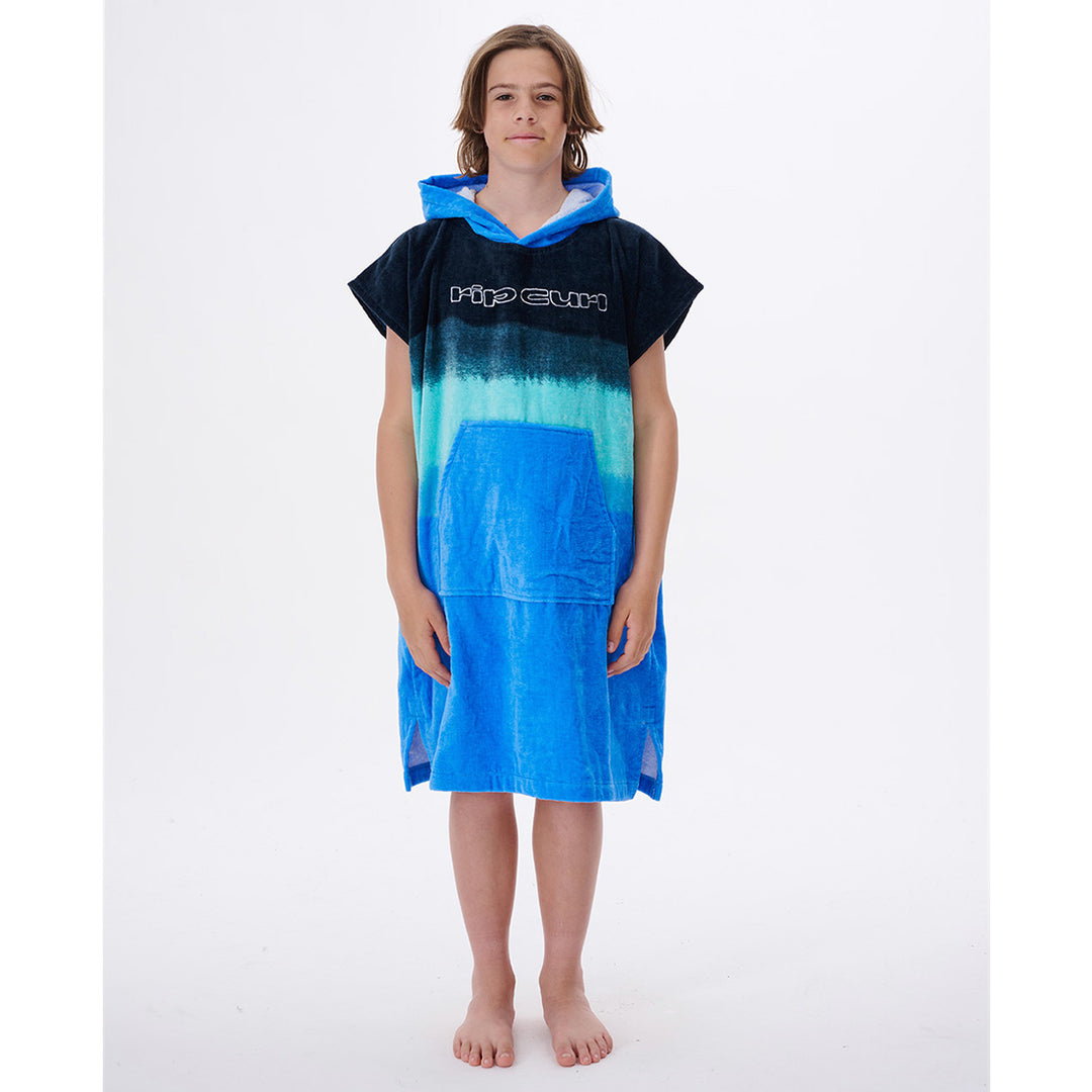 Rip Curl bedrucktes Poncho-Handtuch mit Kapuze für Kinder