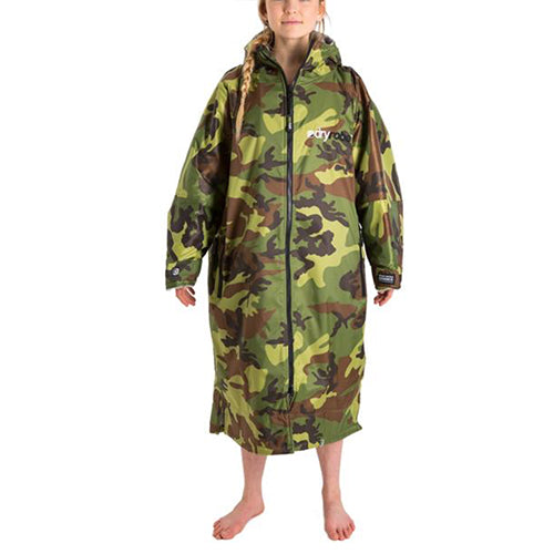 Dryrobe Advance Changing Robe Long Sleeved - Camo/Grey - Surfdock Watersports Specialists, Grand Canal Dock, Dublin, Ireland