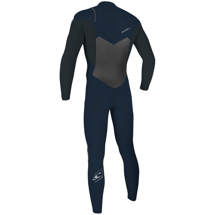 2020 O'Neill Epic 5/4mm Mens Wetsuit with a Chest Zip  in Gunmetal. View of the back