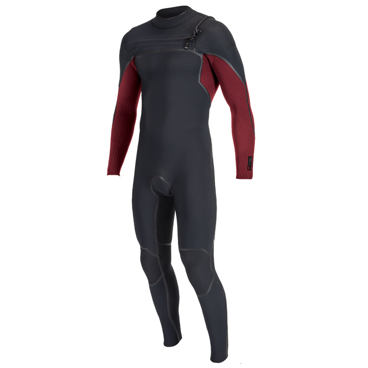 O'Neill Mens Hyperfreak Fire 5/4+mm Chest Zip Wetsuit