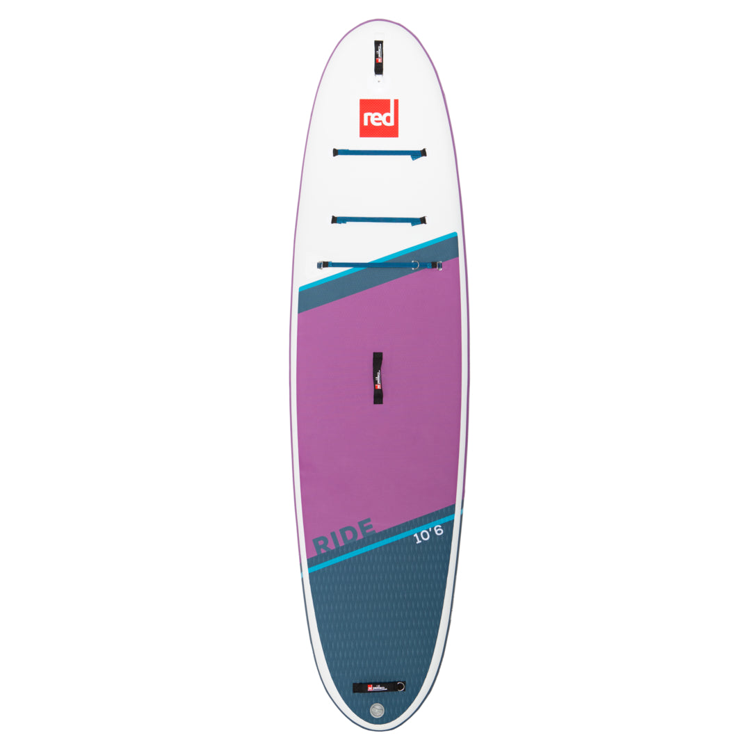 2023 Red Paddle 10ft 6in Ride aufblasbares Paddleboard-Paket