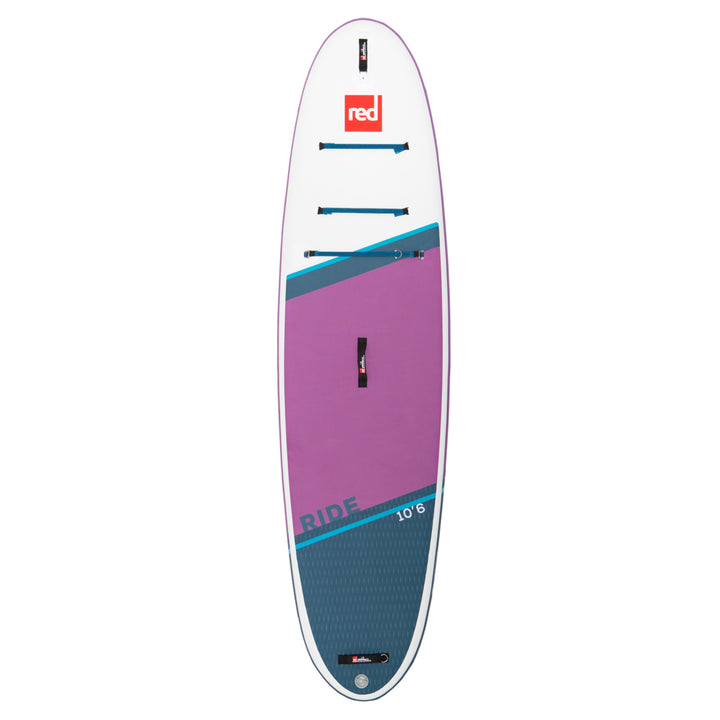 2023 Red Paddle 10ft 6in Ride aufblasbares Paddleboard-Paket