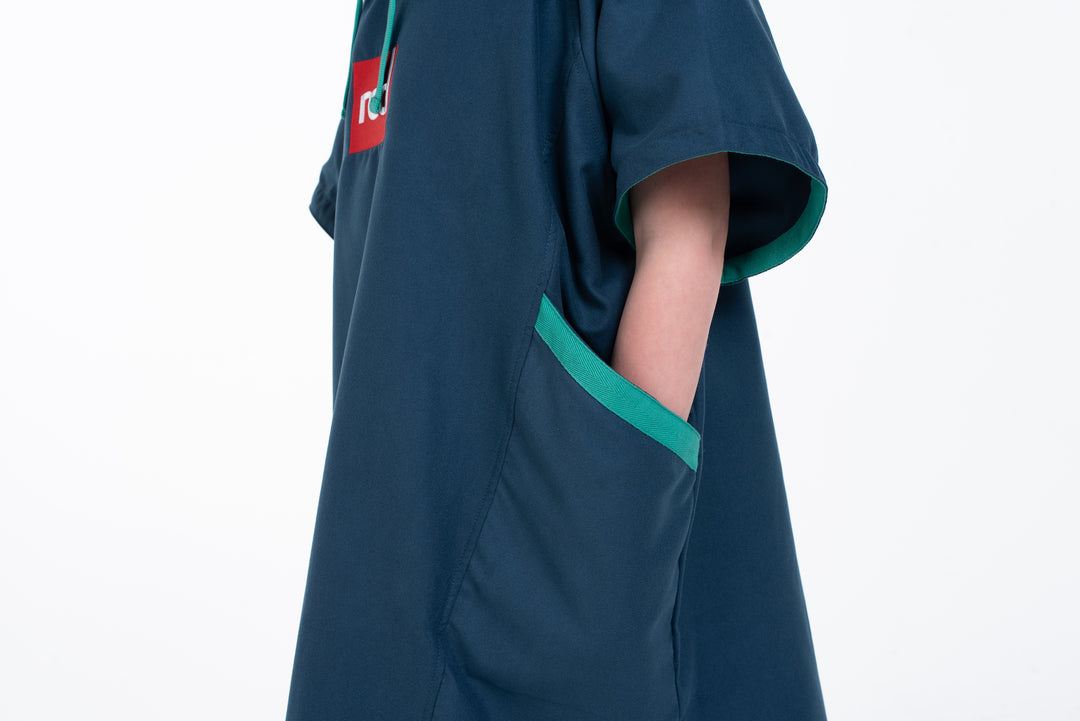 Rotes Original schnell trocknendes Poncho-Handtuch