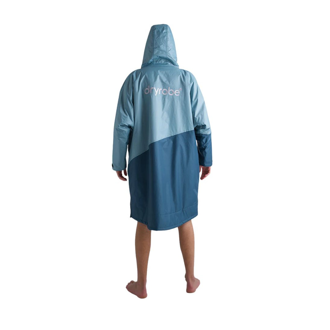 Dryrobe Advance Changing Robe Long Sleeve - Blue / Light Grey