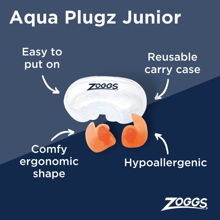Zoggs Junior Aqua Plugz Silicone Ear Plugs