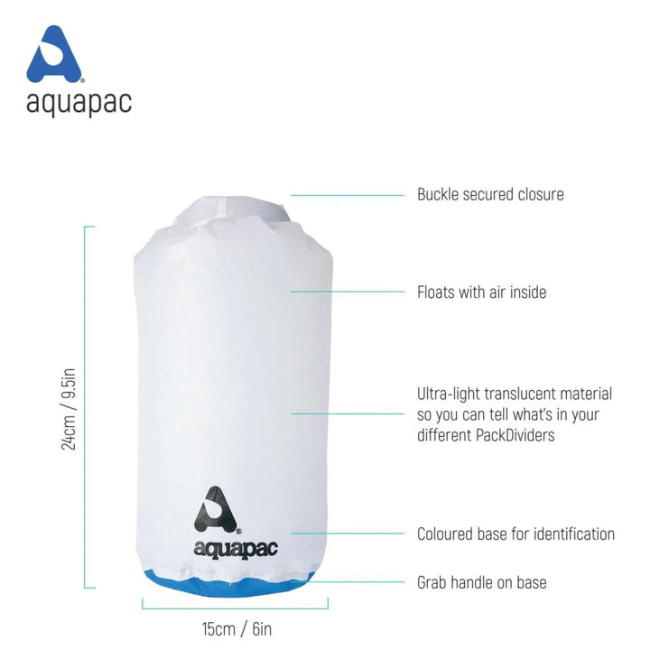 Studio Photo of Aquapac Drysack PAck Divider Details
