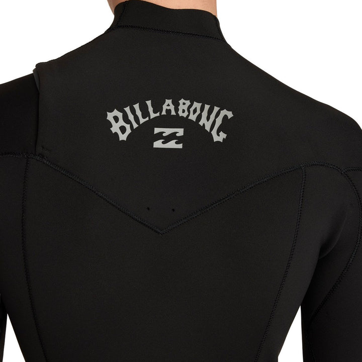 Billabong logo on the back of the Absolute Core wetsuit