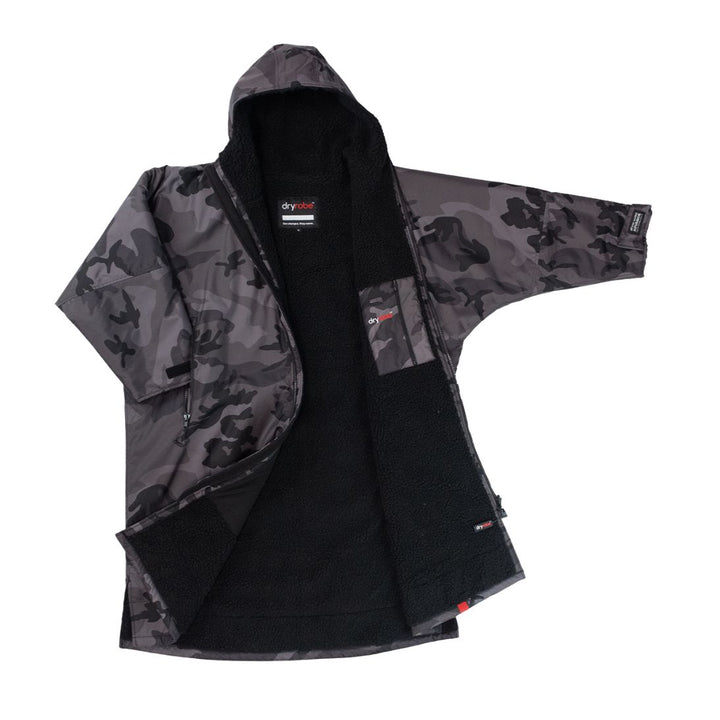 Dryrobe Advance Changing Robe Long Sleeved - Black Camo / Black