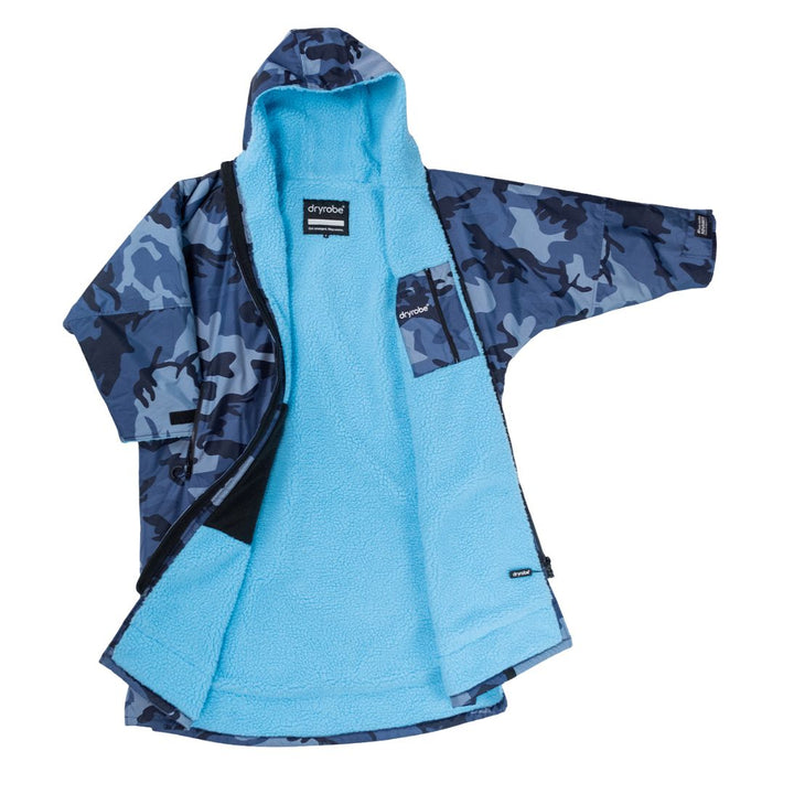 Dryrobe Advance Changing Robe Long Sleeved Blue / Camo Blue