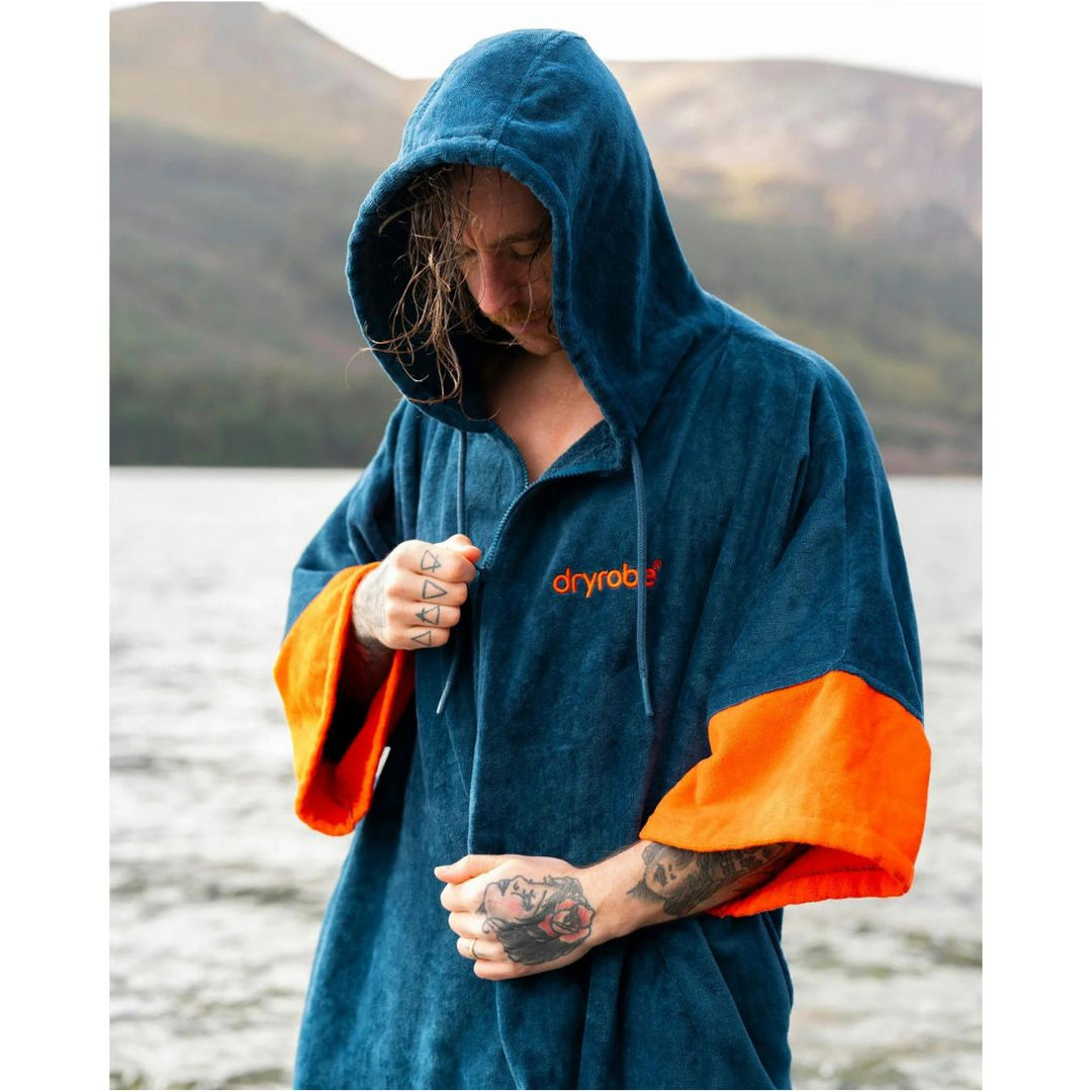 Dryrobe Full Zip Organic Poncho Towel