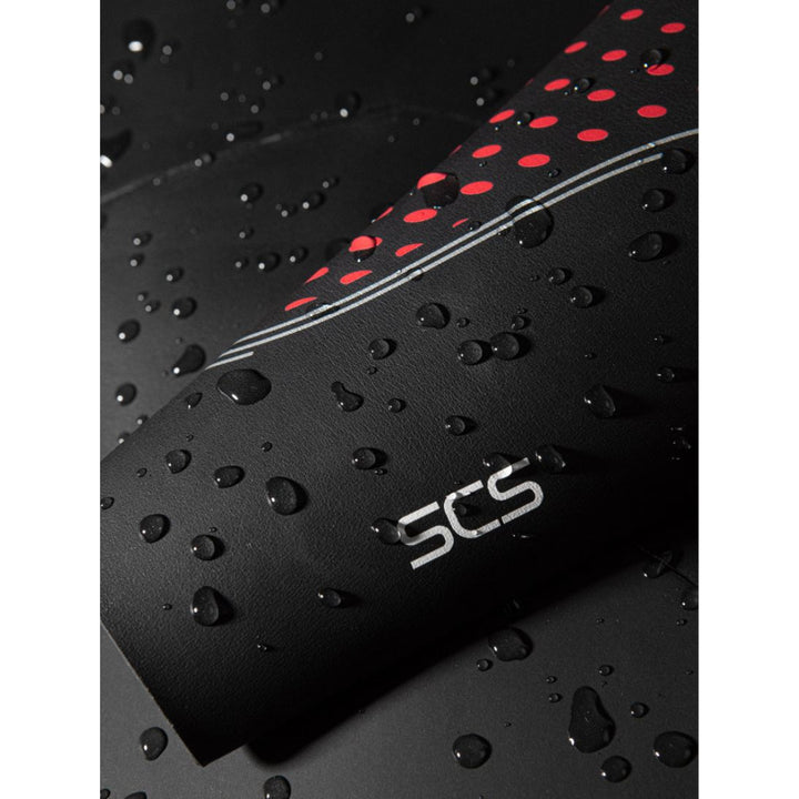 SCS logo on Orca Athlex Float V2 triathlon swimming womens wetsuit