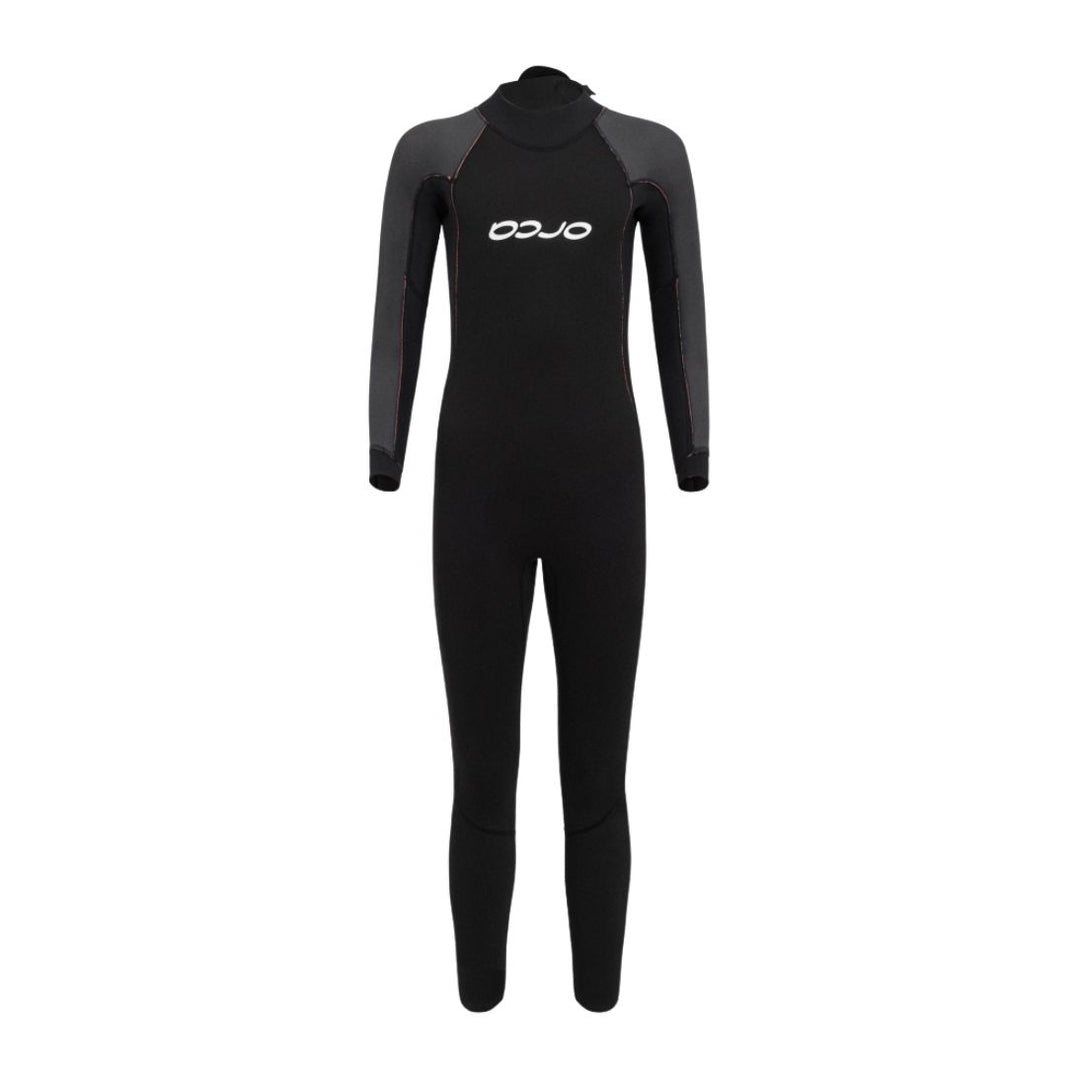 Orca Vitalis Squad Hi Vis Openwater Swimming Kids Wetsuit. Inside out view of the front 