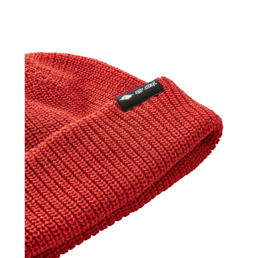 Studio Photo of Rip Curl Fade Out Icon Shallow Beanie burnt red