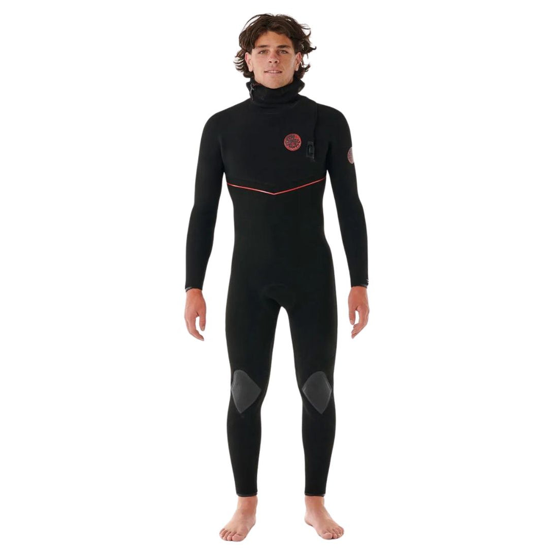 Rip Curl Mens Flashbomb Fusion 5/4 Chest Zip Hooded Wetsuit
