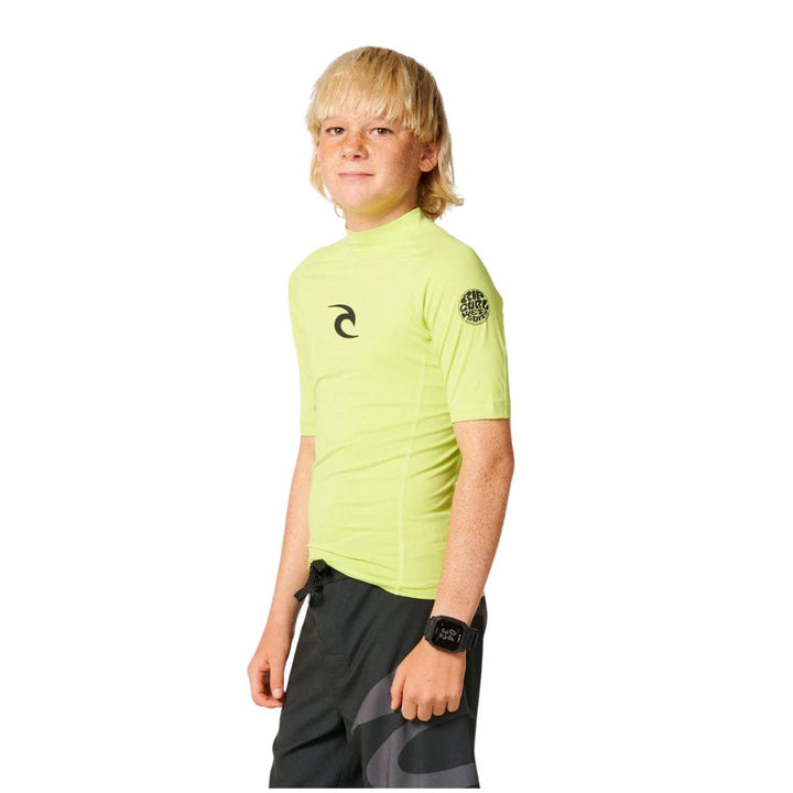 Rip Curl Waves Short Sleeve Kids Rash Vest