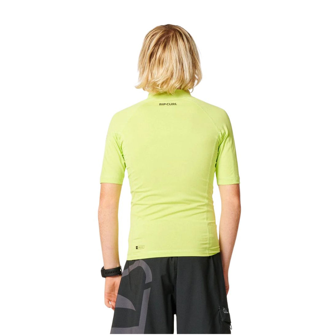 Rip Curl Waves Short Sleeve Kids Rash Vest