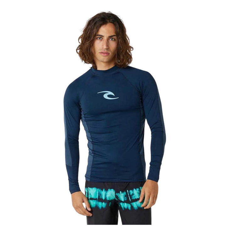 Rip Curl Mens Waves Long Sleeved Rash Vest