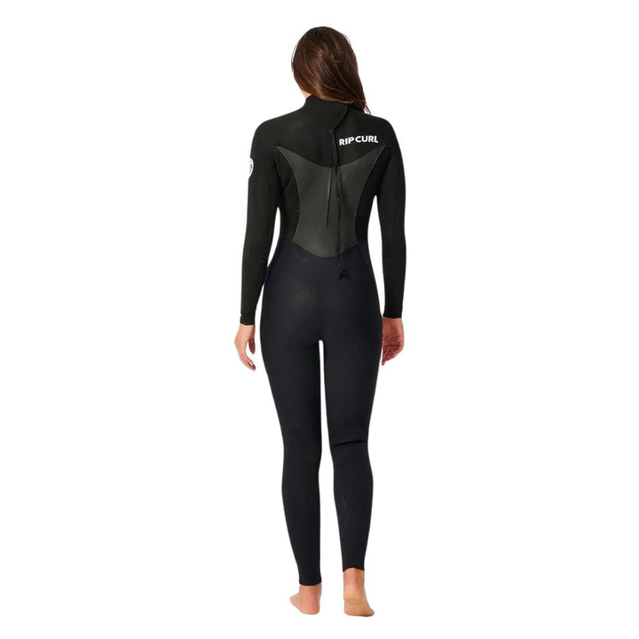 Studio Photo of Rip Curl Omega 5/3mm Back Zip  Womens Wetsuit. Back view. 