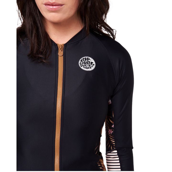 Rip Curl Playabella Langarm-Rash-Weste mit Reißverschluss