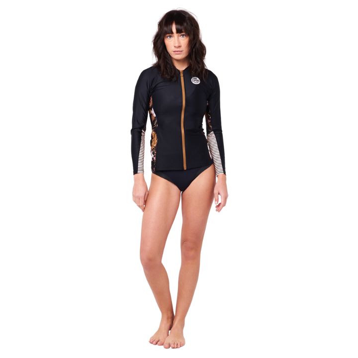 Rip Curl Playabella Langarm-Rash-Weste mit Reißverschluss