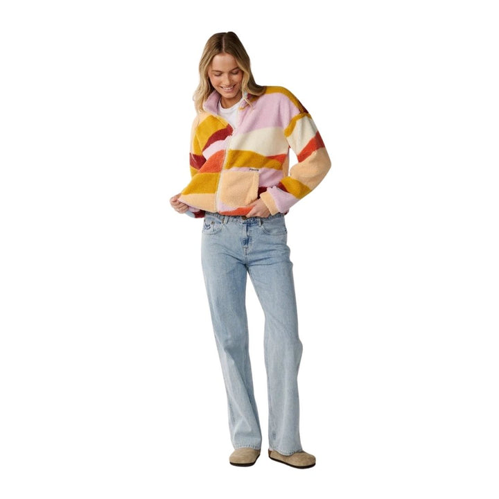 Rip Curl Retro Swell Zip Through Polar Fleece