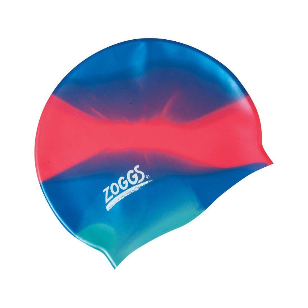 Studio Photo of multi colour Zoggs Junior Silicone Swimming Cap