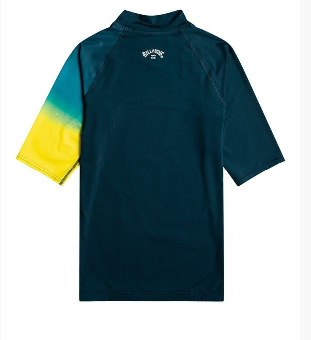 Billabong Herren Kontrast Kurzarm UPF 50 Rash Vest