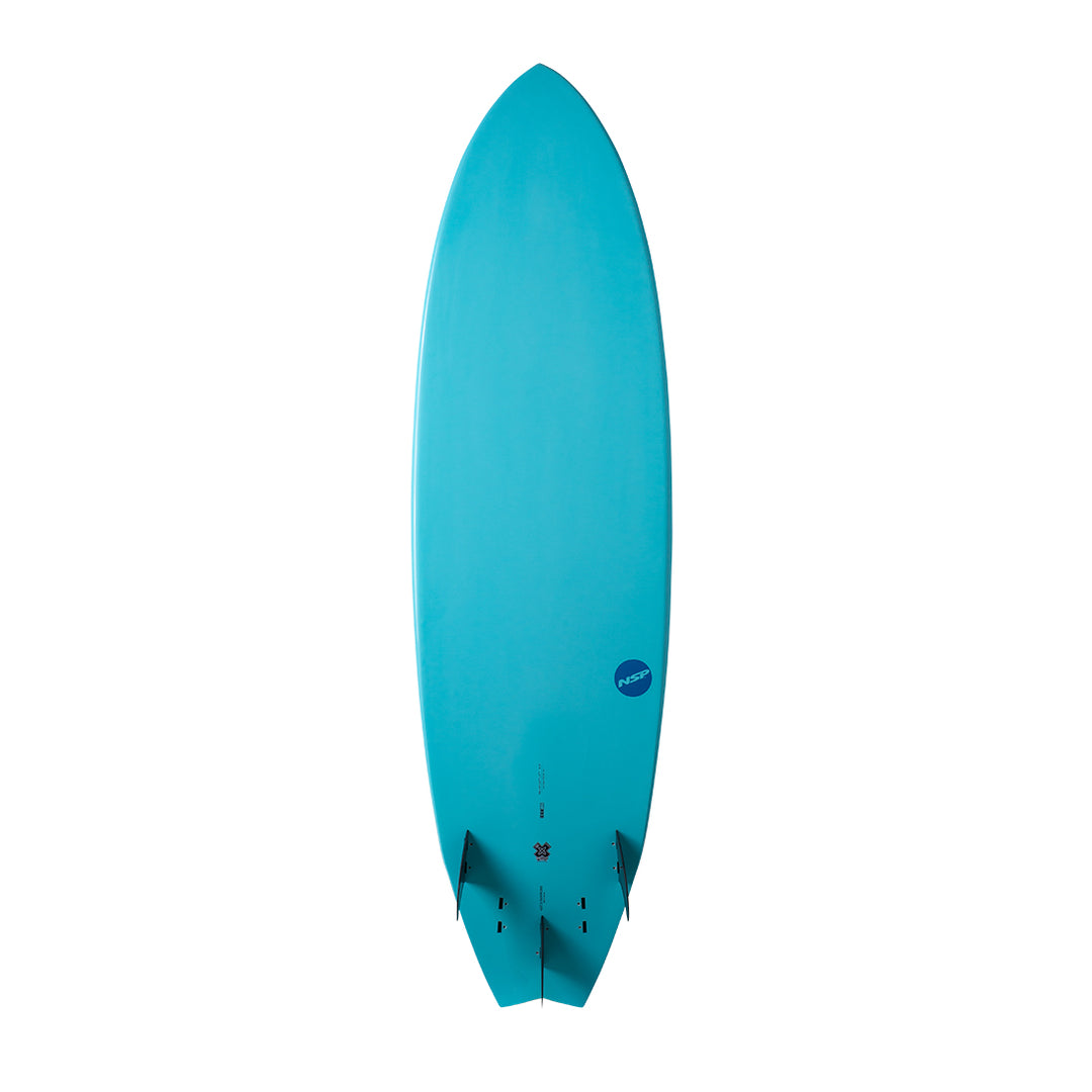 NSP Elements HDT Fish Surfboard 6ft 4in Ocean Blue