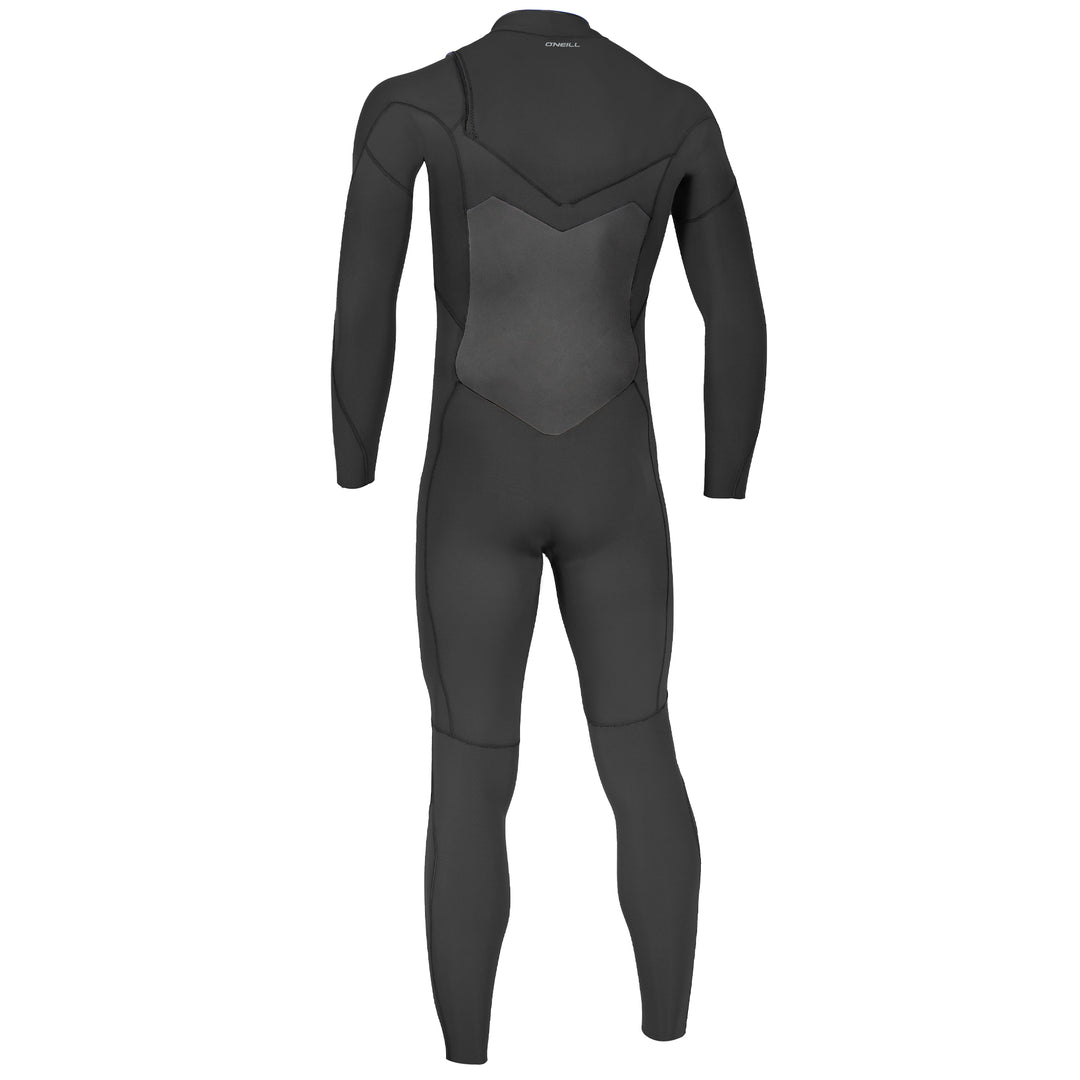 Back view of O'Neill Mens Ninja 5/4mm chest zip wetsuit for surfing and windsurf sports.