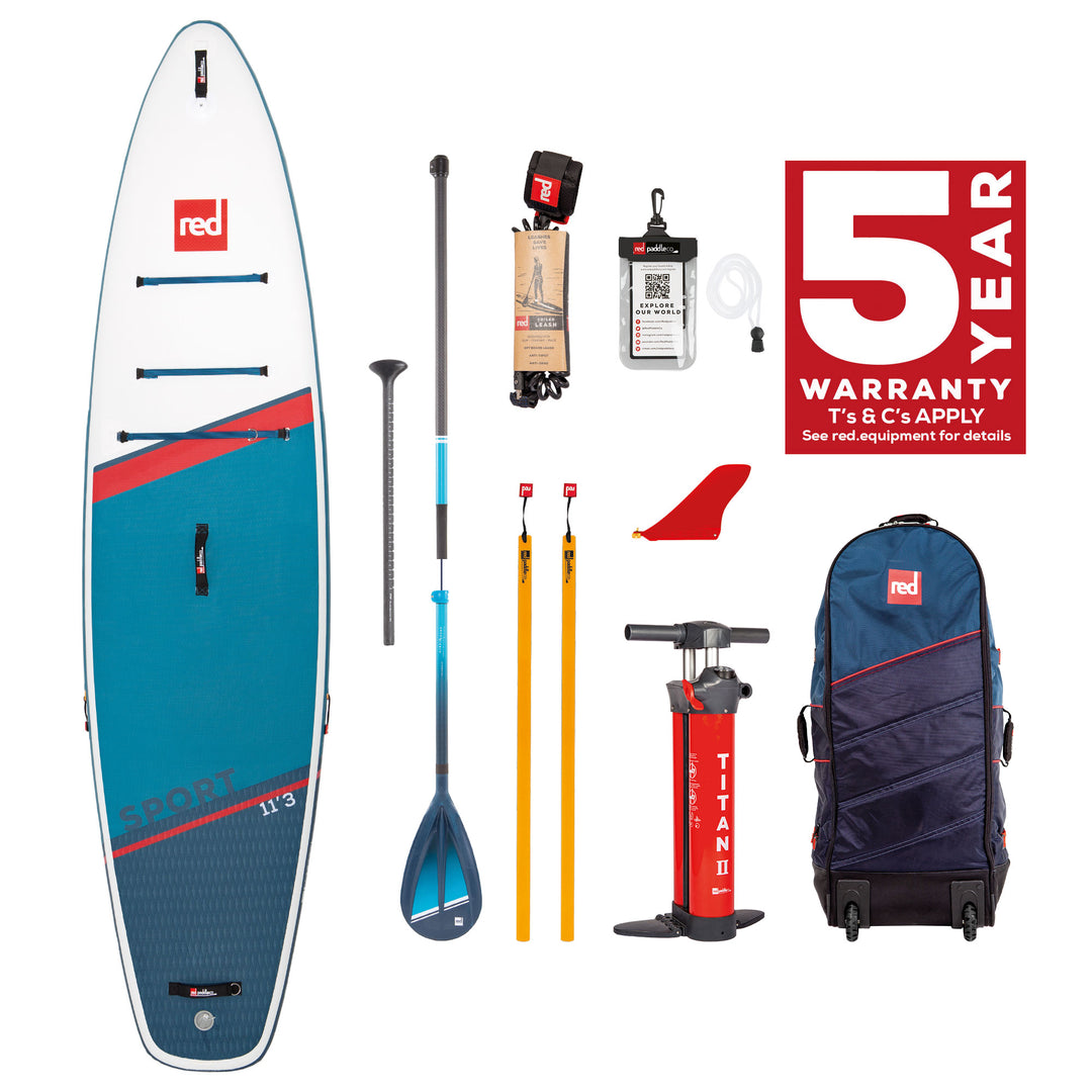 2023 Red Paddle Sport 11ft 3in aufblasbares Paddle-Board-Paket