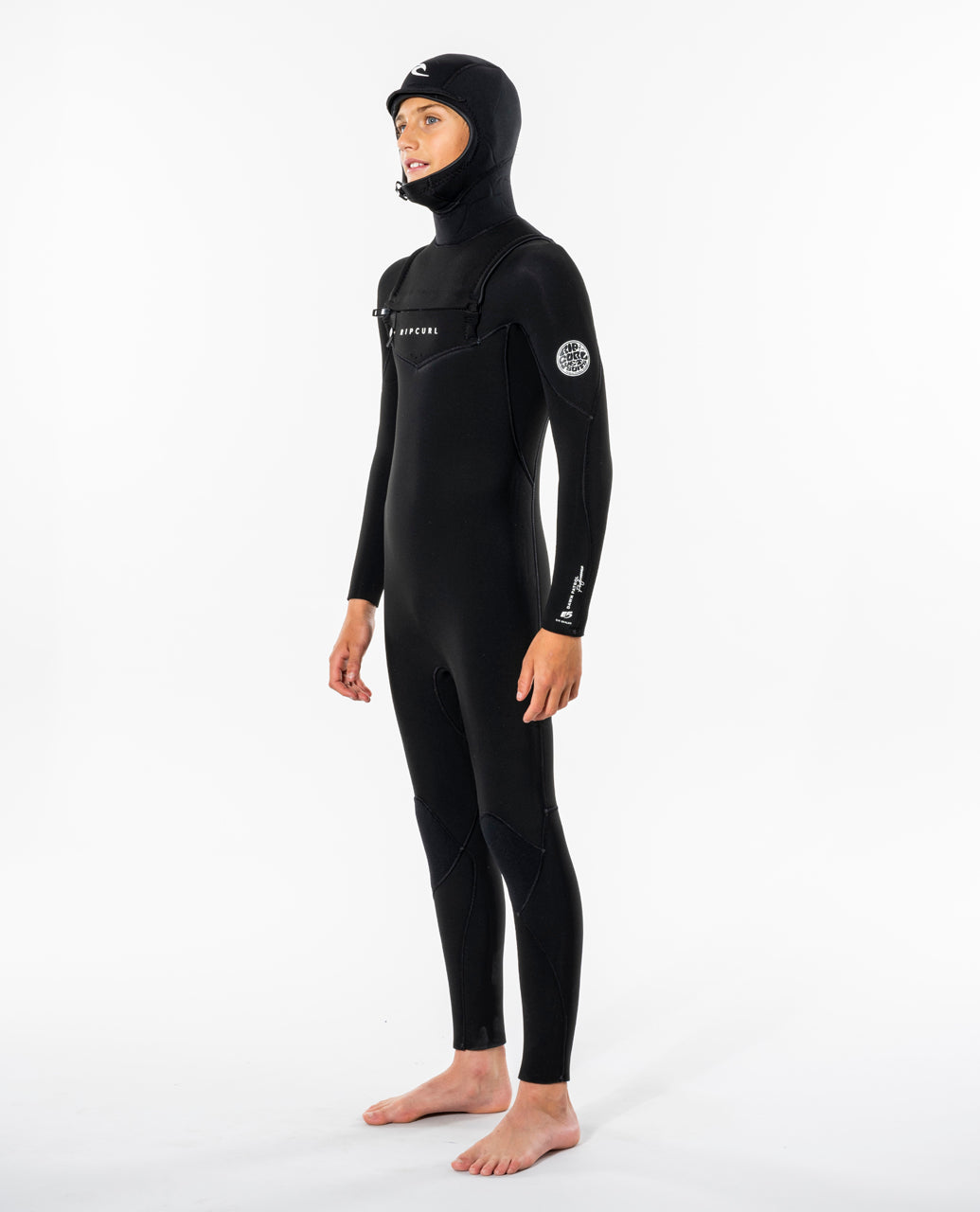 Rip Curl Kids Dawn Patrol 5/4mm Hooded Chest Zip Wetsuit