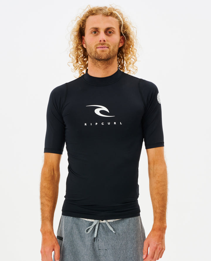 Rip Curl Mens Corps Short Sleeve Rash Vest 2023