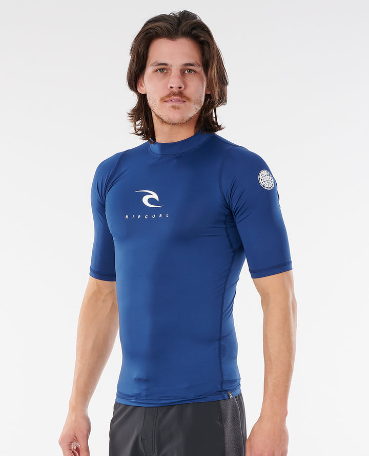 Rip Curl Mens Corps Short Sleeve Rash Vest 2023