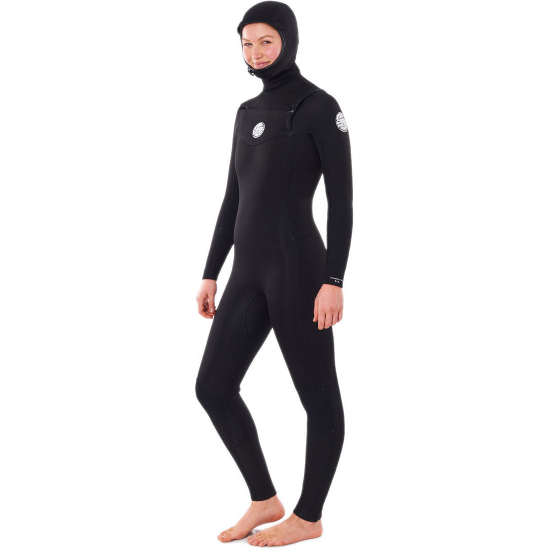 Rip Curl Womens Dawn Patrol 5/4mm Hooded Chest Zip Wetsuit