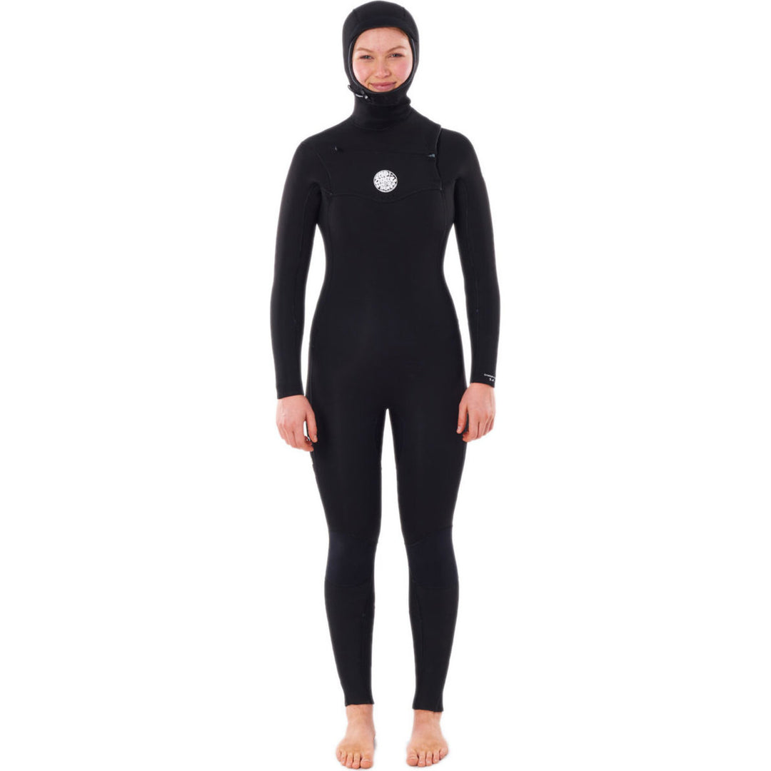 Rip Curl Womens Dawn Patrol 5/4mm Hooded Chest Zip Wetsuit