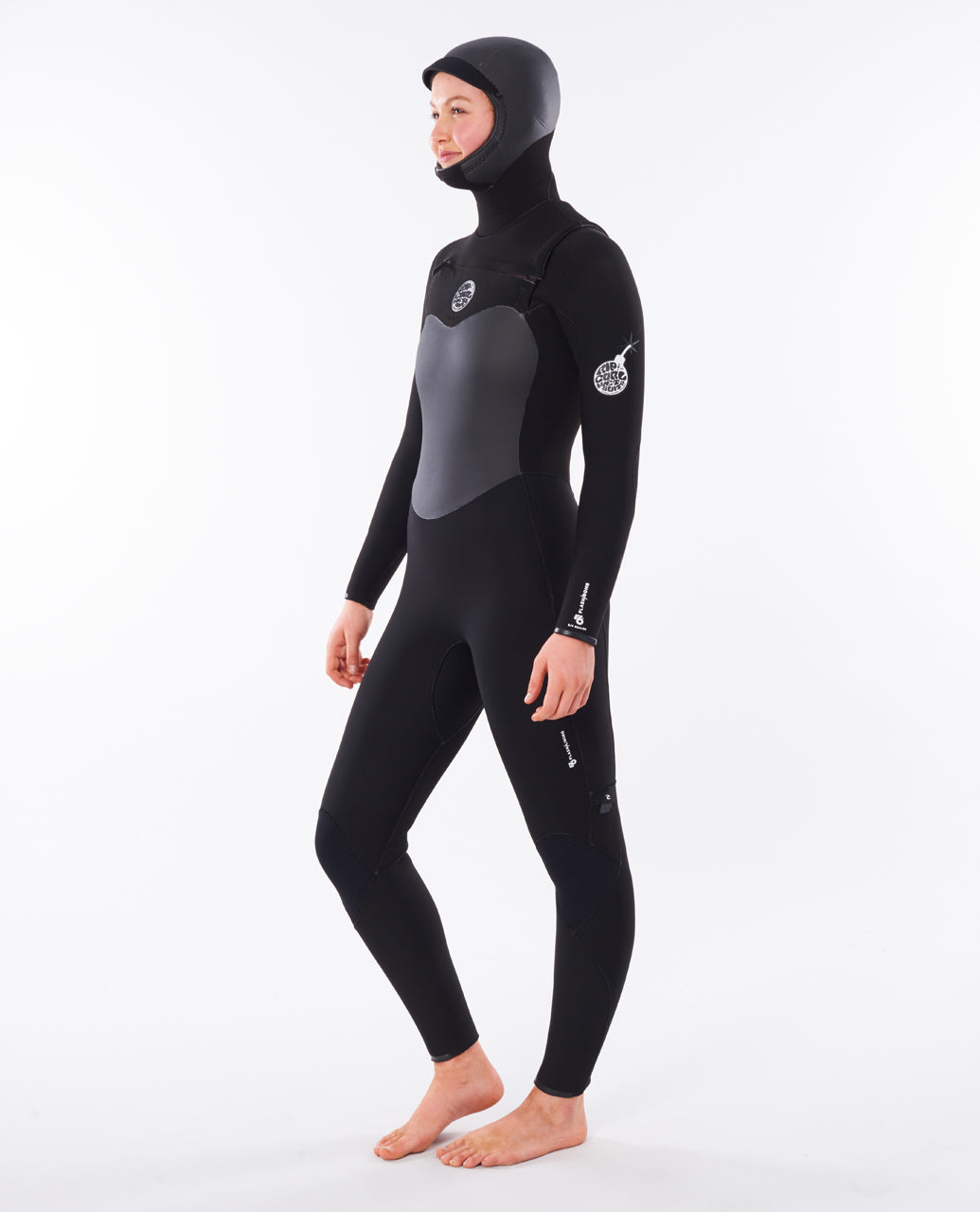 Rip Curl Womens Flashbomb 6/4mm Hooded Chest Zip Wetsuit