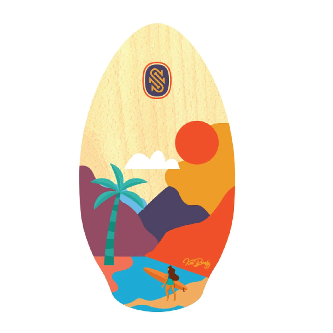 Skim One Kee Beach Wooden Skimboard