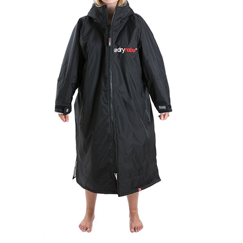 Dryrobe Advance Changing Robe Long Sleeved - Black/Grey - Surfdock Watersports Specialists, Grand Canal Dock, Dublin, Ireland