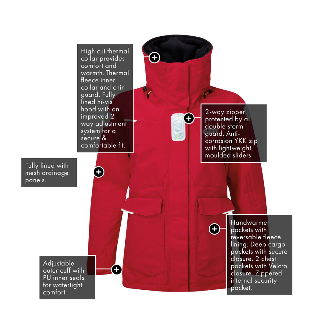 Gill Womens OS2 Offshore Sailing Jacket