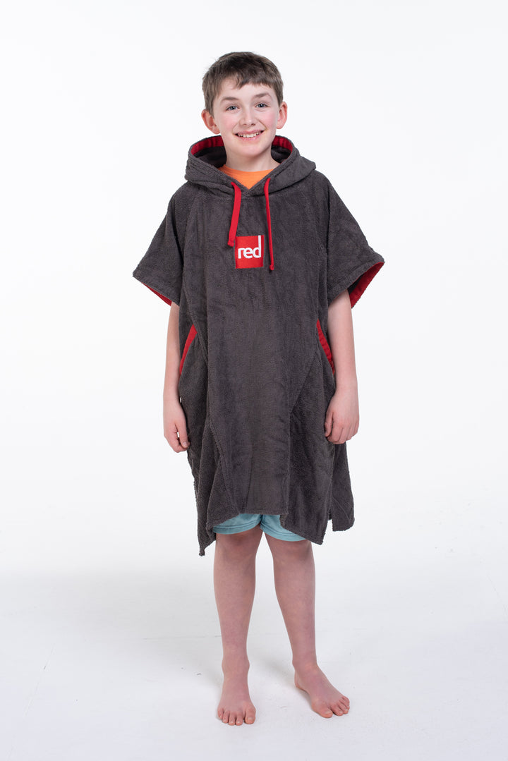 Roter Original Kinder Frottee Poncho
