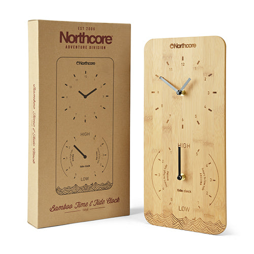 Northcore Time and Tide Bamboo Wall Clock - Surfdock Watersports Specialists, Grand Canal Dock, Dublin, Ireland