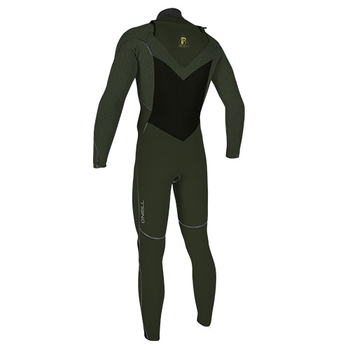  2020 O'Neill Mens Mutant Legend 5/4 Chest Zip Wetsuit with detachable hood in green