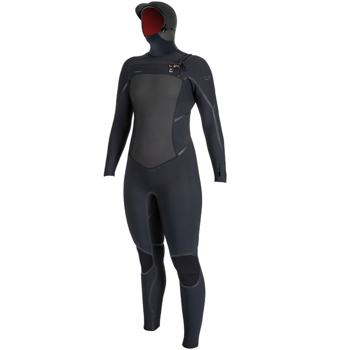 O'Neill Womens Psycho Tech 6/4+mm Chest Zip Hooded Wetsuit TB4